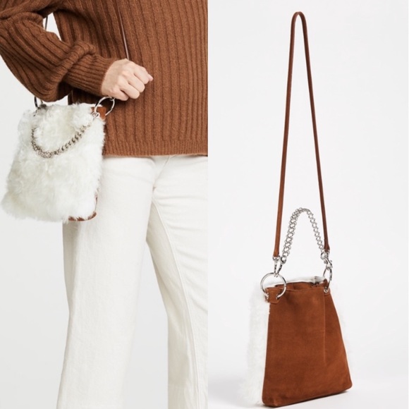 ✅Shearling Crossbody Made in Italy/Removable Strap. - Picture 2 of 16